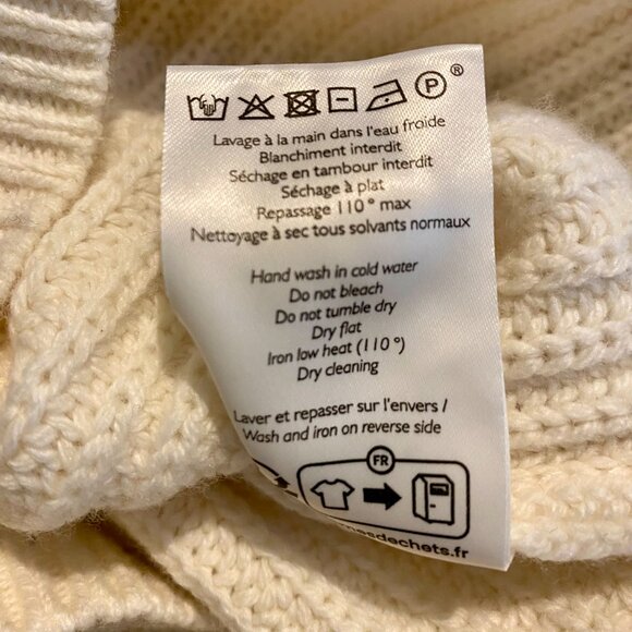 Sezane Moira Jumper White Size Small - Picture 5 of 5